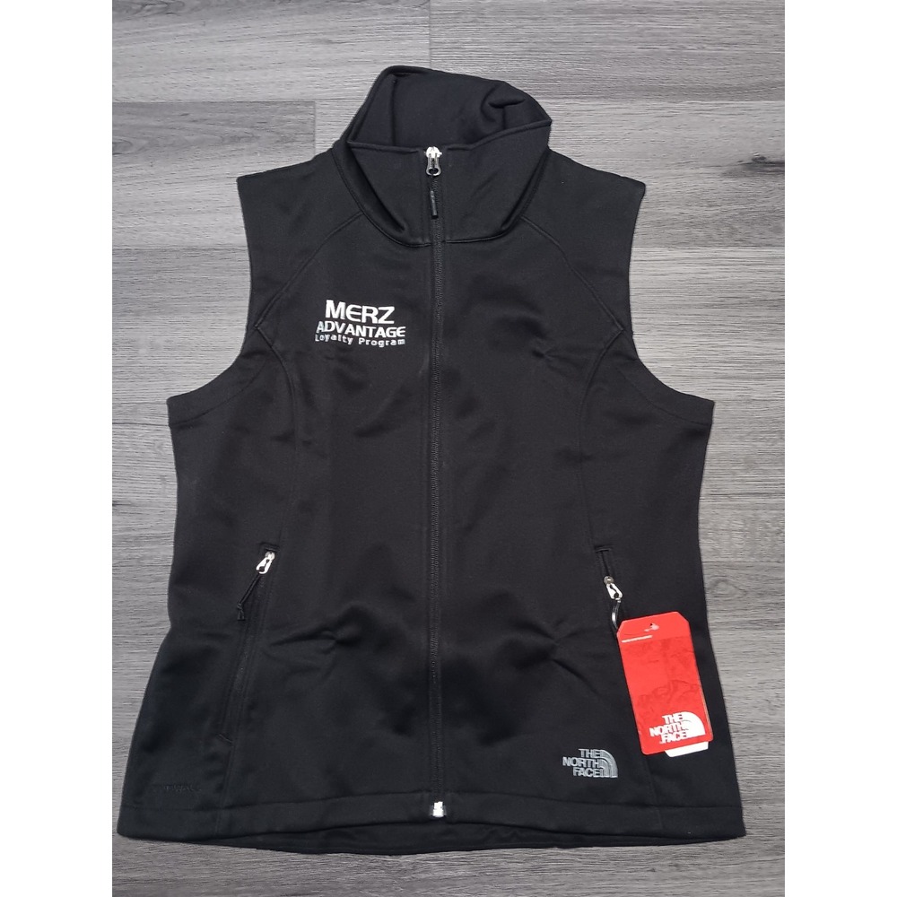 NWT The North Face Women's Black Ridgeline Softshell Full Zip Logo Vest Size M